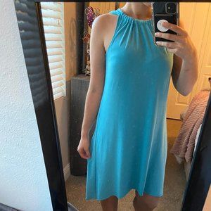 MSK Halter Neck High Low Dress